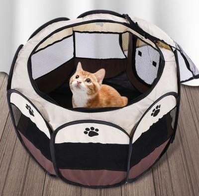 China Breathable Octagonal Pet Cage, Folding Fence Oxford Cloth Cat Delivery Room, Scratch Resistant Kennel, Pet Supplies for sale