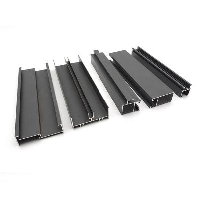 China High Quality Maldives Market Black Construction Powder Coating Aluminum Profile for sale