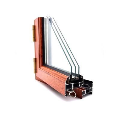 China Color Aluminum Thermal Break Wood Radiator China Factory Supply Aluminum Profile For Windows Doors for sale