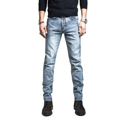 China 2021 new men's small elastic foot jeans men's skinny jeans QUICK DRY for sale