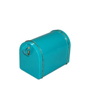 China Hot Top Sealing Storage Etc Mailbox Gift Tin Case biscuit for decoration tin box envelope mailbox with lock child suitcase boxes for sale