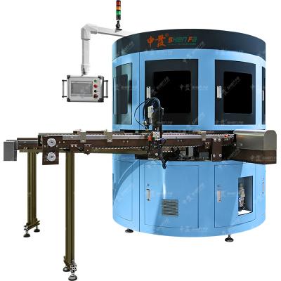 China Hot Pen Printing Full Auto Servo 2 Color Foil Stamping Plus Silk Screen Printing Machine For Pen Pencil for sale