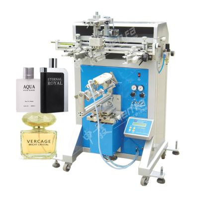 China Plastic/Glass Bottle Perfume Bottle Screen Printing Machine For Flat Bottle Around Glass Bottle Screen Printer One Color for sale