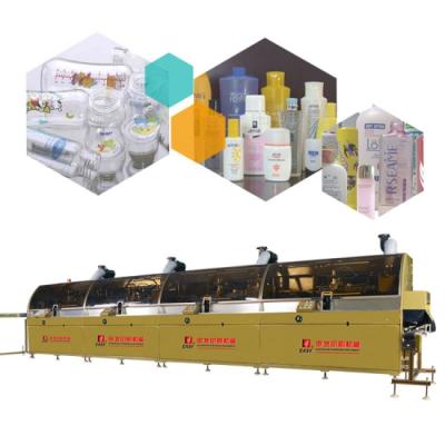 China SF-ASPM One Color Plastic Bottle Full Automatic Silk Screen Plastic UV Curing Printer for sale