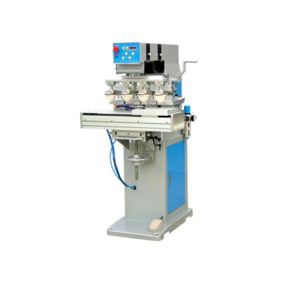 China Printing Shops 4 Color Plastic Baby Feeding Bottles Manual Pad Printing Machine for sale