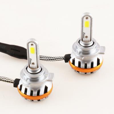 China Hot Sale AC-9012 single beam headlight COB CHIP 30W  for car driving LED headlight bulb for sale