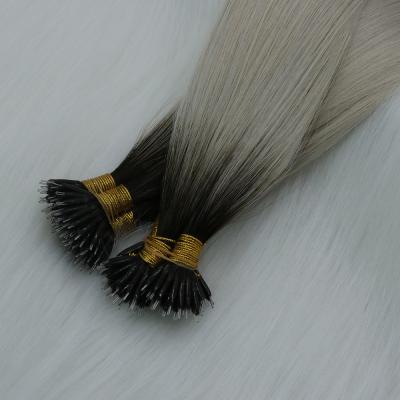 China Straight Nano Ring Hair Extensions Russian Virgin Changshunfa Hair Extensions for sale