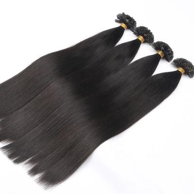 China Wholesale Silky Straight Russian Pre Bonded Double Wave Hair Products Remy V Tip Pulled Hair Extensions for sale