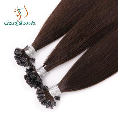 China Changshunfa 2020 hot selling 100% hair keratin hair extensions u tip hair 100% bond hair for sale