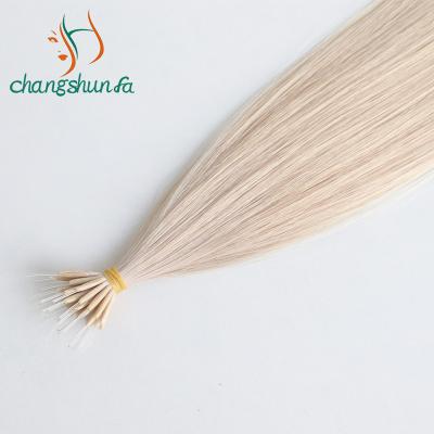 China Factory Wave Tip Outlets Silky Straight Full Cuticle Uncut Hair Plastic Micro Beads Nano Ring Hair Extensions for sale