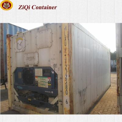 China Used Corten Steel 20ft Refrigerated Shipping Container From Container Yard For Sale for sale