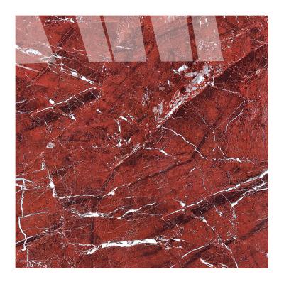 China Modern Flooring 12x12 Red Ceramic Tile Looks Like Burgundy Marble Stone Tile for sale