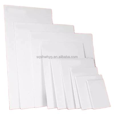 China Wholesale 100% Waterproof+ECO-Friendly Artist Cotton White 8*10 Inch Art Painting Blank Canvas Board for sale