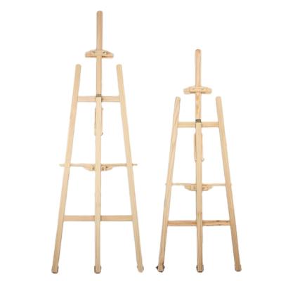 China 2021 Light Factory Wholesale Adjustable Professional Wooden Easel for sale