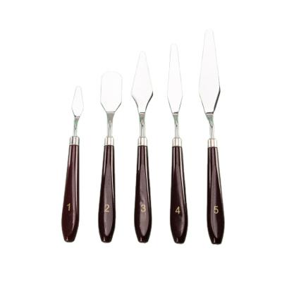 China Reusable Hot Sales Art Scraper Stainless Steel Spatula Custom Size Multifunctional Palette Knives for sale