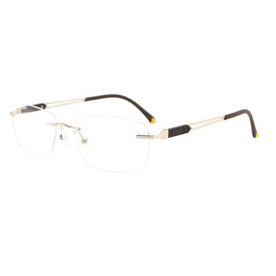 China Lightweight Frameless decorative frame DC8053 fashionable youth men and women fashion business frame metal myopia glass frame for sale