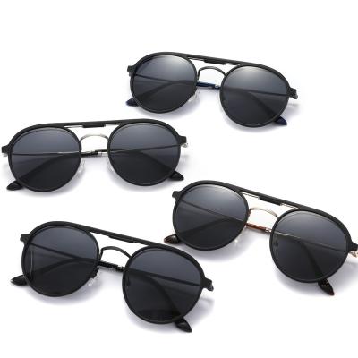 China Fashion sunglasses 2021 new round metal fashion detachable sunglasses for sale