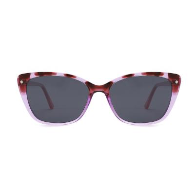 China Fashion Sunglasses Wholesale Thin Handmade Acetate Multi Colors Women Acetate Sunglasses High Quality for sale