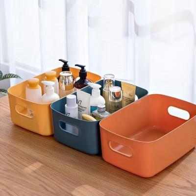 China Household Drawer Finishing Plastic Storage Box Basket Desktop Kitchen Snack Sundries Cosmetics Storage Box Storage Box for sale