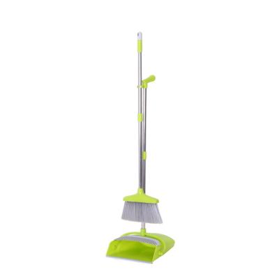 China China Suppliers Hot Sale Colorful High Quality Indoor Cleaning Broom And Dustpan Set for sale