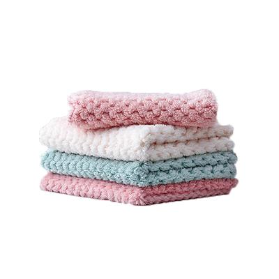 China 10pcs Stocked Set Microfiber Absorbent Nonwoven Cleaning Cloth Kitchen Home Dish Towels for sale