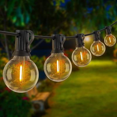 China Christmas Decorations Light 7.6m G40 String Lights G40 Fairy Lights 220V G40 Bulb Led Garlands Christmas Lights for sale