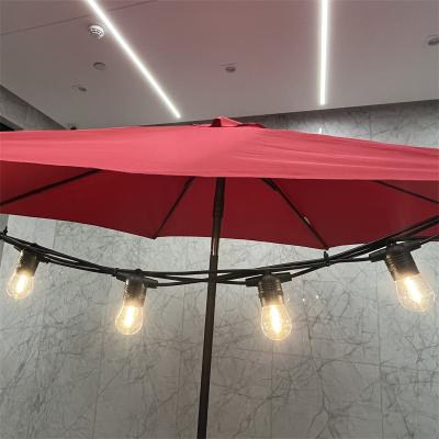 China Hanging String Lights String Cafe Light 48Ft Outdoor Commercial String Lights With Plugs Festoon Lights for sale