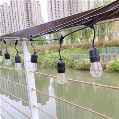 China Vintage Patio Festoon Lighting Popular Quality LED String Lights Good Connection Outdoor Hanging Globe 48ft String Light for sale