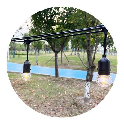 China Hanging String Lights 48ft Outdoor Waterproof G45 Commercial String Lights Backyard Cafe Patio Holiday Decoration String Light for sale