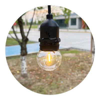 China Outdoor Hanging String Lights Halloween Decorations Backyard Lights 48ft Waterproof Led Garland G45 String Light for sale