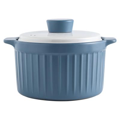 China Hot Selling Sustainable Modern Simplicity Multifunctional Ceramic Casserole Soup Pot For Cookware for sale