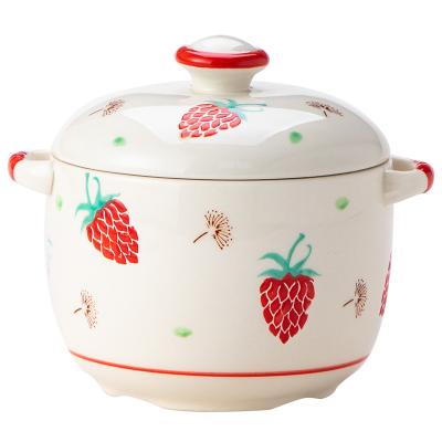 China Sustainable Multifunctional Premium Quality Ceramic Casserole Casserole With Lid for sale