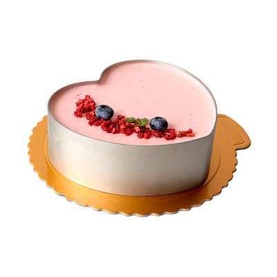 China Simplicity 10 Inches Creative Heart Shaped Mousse Cake Ring For Baking Tools Molds for sale