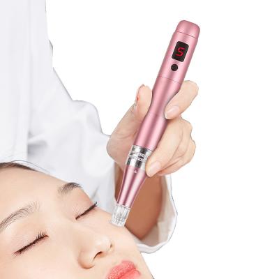 China Professionele Draadloze Microneedling-Pen Regelbare Micro Needling Professionele Derma Pen Microneedle Machine Te koop