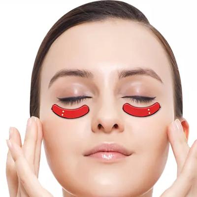 China Lady Gift Anti Wrinkle Eye Massager EMS LED Rood Licht Therapie Oog Pad Apparaat Te koop