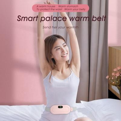 China Hot Sale Women Use Warm Palace Belt Portable Heating Pad Cramps Massage Menstrual Period Pain Relief Device. à venda