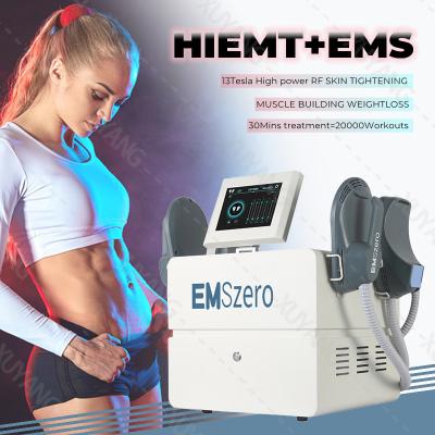 Chine Portable 4 Poignées avec RF Fat Burning Muscle Building Emslim Mini Body Sculpting EMS Butt Lifting Machine avec RF à vendre