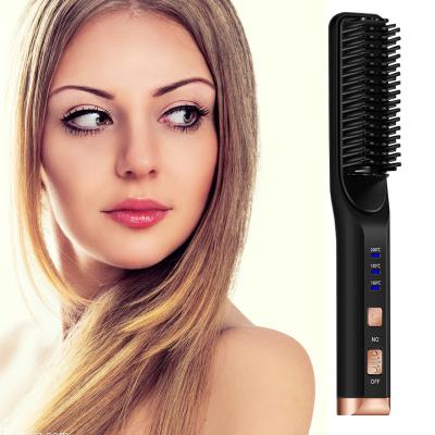 Κίνα Γρήγορη Straightener τρίχας θέρμανσης βούρτσα - κεραμική Straightener αντι ζεματίσματος βούρτσα προς πώληση