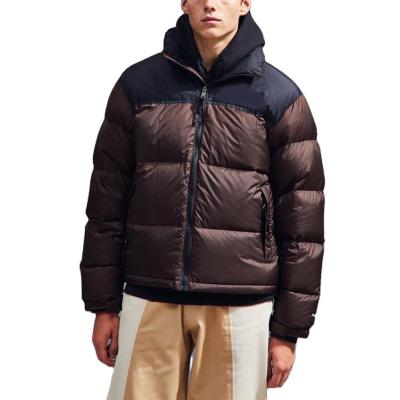 China Custom Made White Jackets High Quality Sand Neck Windproof Duck Coats Waterproof Mens Jackets Down Coat For Men for sale