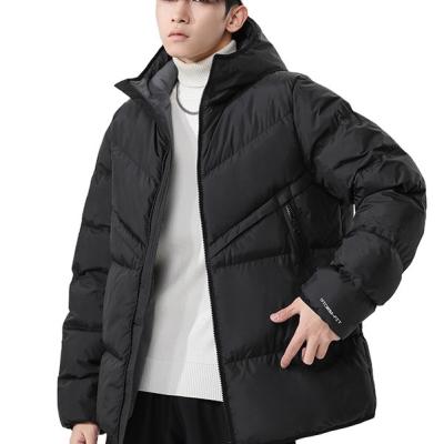 China Custom Made Anti-Wrinkle Men's Oversized Casual Coats Down Jackets Winter Coat Stand Collar Outdoor Jackets for sale