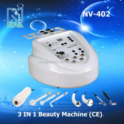 China DEEP CLEANING NV-402 NOVA 3 in 1 High Frequency Ultrasonic Galvanic Facial Beauty Machine for sale