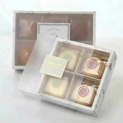 China Recyclable Custom Transparent Plastic Paper Macaroon Cover Packaging Boxes With Clear Window for sale