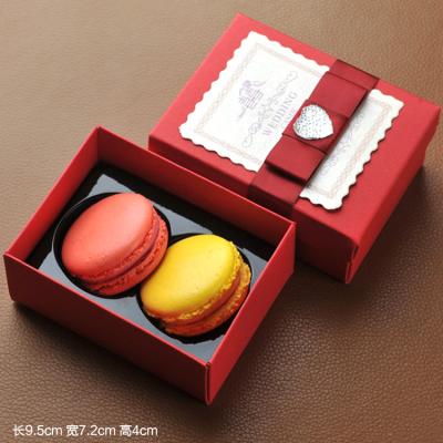 China Handmade Custom Colorful Pastry Cake Macarons Box Macaroon Packaging Box With Logo Printing for sale