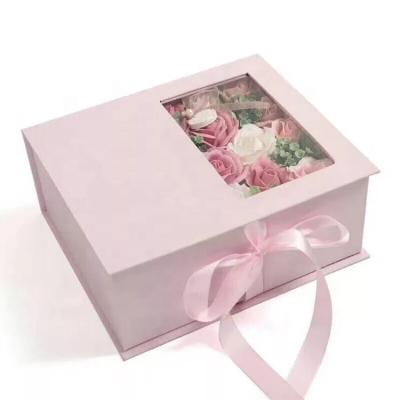 China Recyclable Special Flower Cardboard Gift Box Plastic Flower Packaging Box for sale