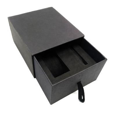 China Recycled Materials Matte Black Massager Box High Quality Packaging Box With Foam for sale