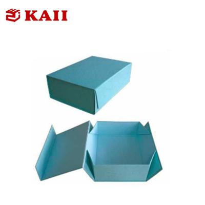 China Handmade Cheap Price Blue Paper Folding Gift Box Custom Cardboard Manufacturers In China for sale