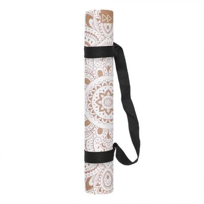 China Custom Non-slip Eco-Friendly Eco-Friendly Natural Rubber Cork Exercise Yoga Mat Printing White From Yoga Factory for sale