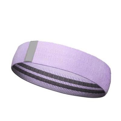 China Fitness Exercise Private Label Anti Slip Fitness Elastic Resistance Cloth Hip Band for sale