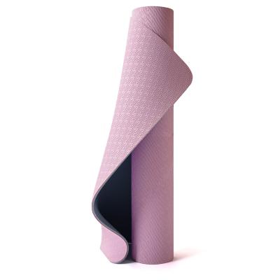 China Regular Colors And Models Sales 80cm Color Strip Yoga Mat Double Non Slip Eco-Friendly Eco-Friendly Sports Exercise Mat for sale