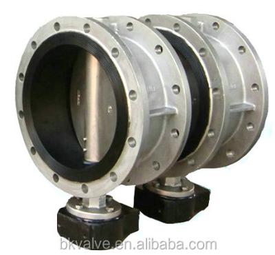 China General body ptfe rubber seat stainless steel cement flange butterfly valve for sale